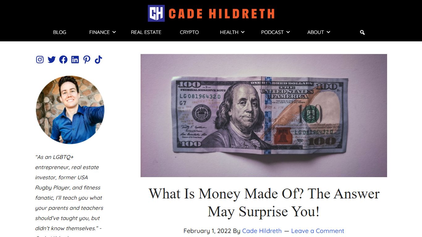 What Is Money Made Of? The Answer May Surprise You!